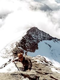 J&ouml;rg von de Fenn. Blinder Bergsteiger erklimmt den Grossglockner 1999 Bild 2